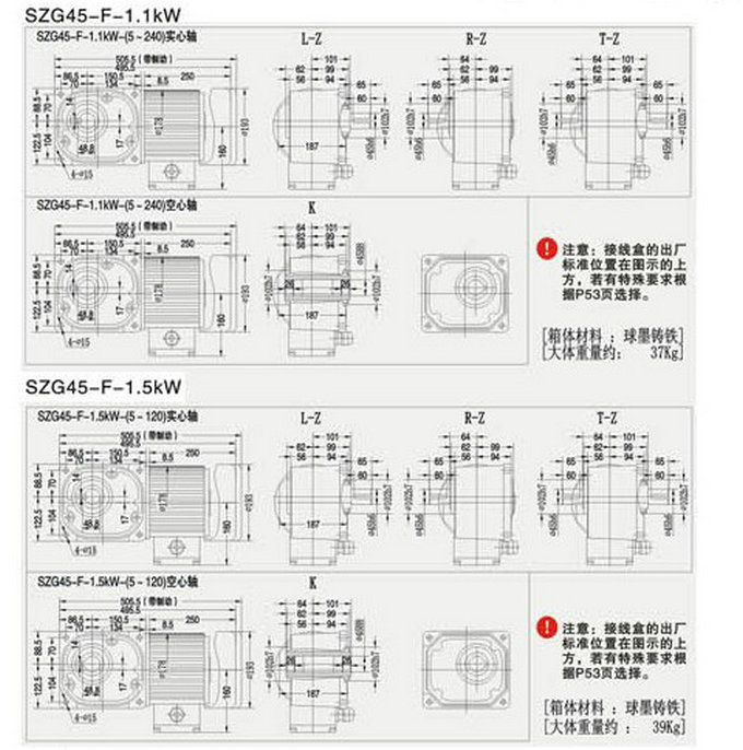 直交轴中型减速机